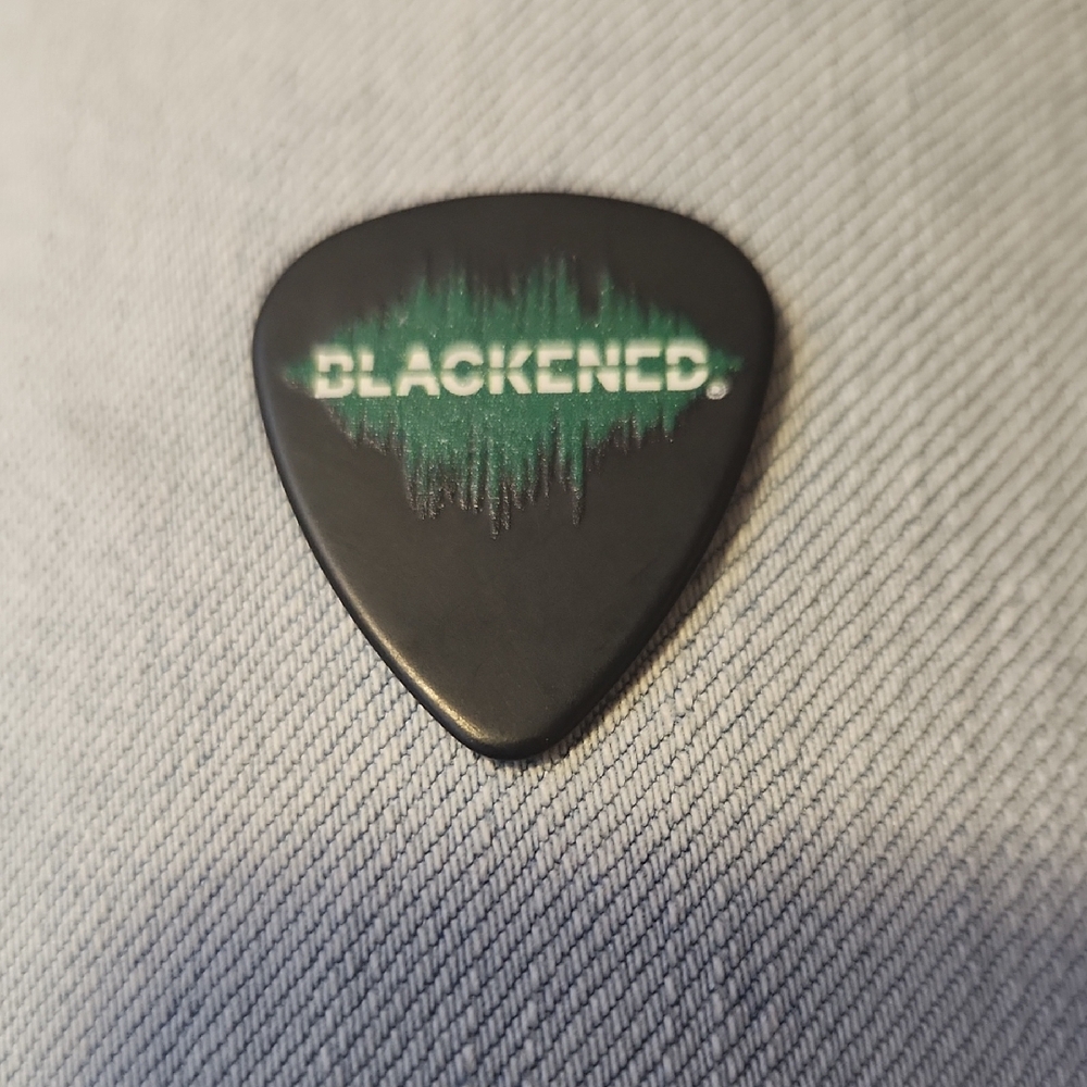 Metallica Colectible Blackened Guitar Pick 72 World Tour